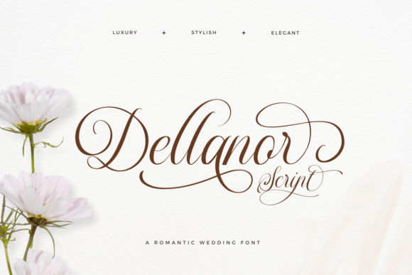 Dellanor Script: A Luxury Typeface for Wedding Invitations and Branding