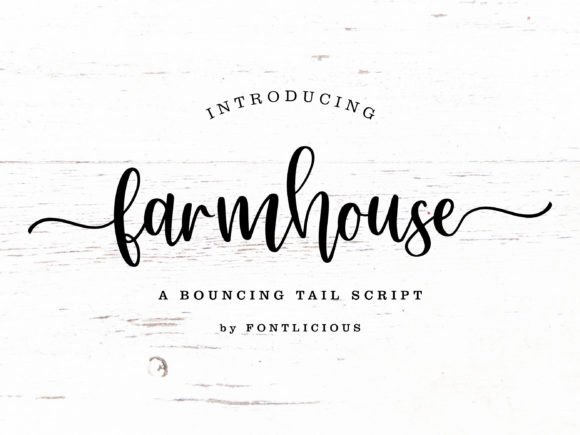 Farmhouse: A Bouncy Script for Charming Designs
