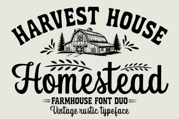 Homestead Font Bundle: Rustic Charm for Modern Design