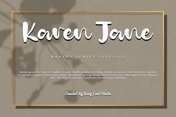 Karen Jane: The Playful Handwritten Font for Creative Projects