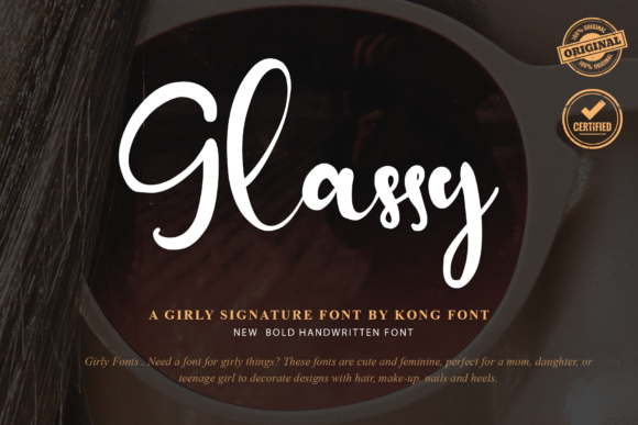 Meet Glassy: The Playful Script Font for Modern Creatives