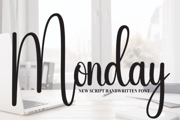 Monday: A Handwritten Font for Invitations & Designs