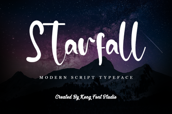 Starfall: A Handwritten Font for Modern, Playful Design