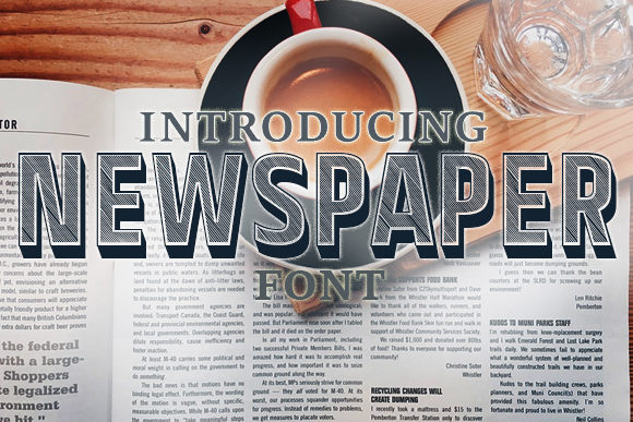 The Newspaper Typeface: Crafting Visual Narratives with a Modern Serif