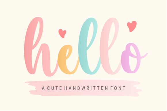 The Soft, Handwritten Charm of Hello for Your Creative Projects