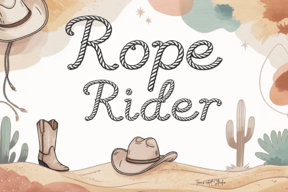 Unleash Authentic Western Charm with the Rope Rider Typeface