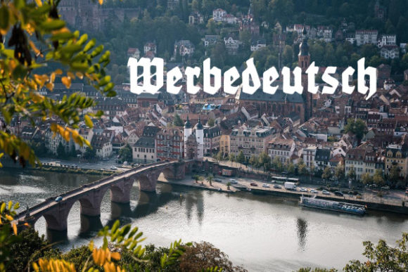 Unleash Bold German Heritage with the Werbedeutsch Typeface