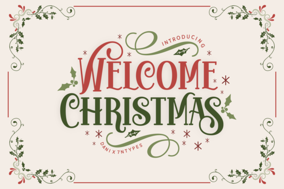 Welcome Christmas: A Festive Font for Holiday Creativity
